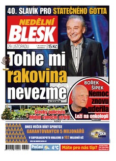 Nedělní Blesk - 29.11.2015