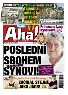 Nedělní AHA! - 31.1.2016