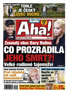 Nedělní AHA! - 22.5.2016