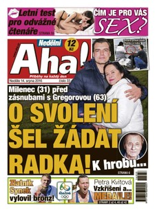 Nedělní AHA! - 14.8.2016