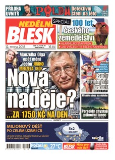 Nedělní Blesk - 12.8.2018