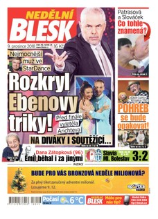 Nedělní Blesk - 9.12.2018