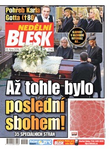 Nedělní Blesk - 13.10.2019