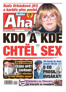 Nedělní AHA! - 27.12.2020
