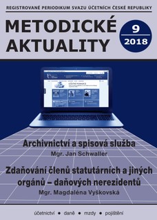 Metodické aktuality Svazu účetních 9/2018