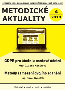 Metodické aktuality Svazu účetních 4/2018