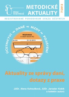 Metodické aktuality Svazu účetních 7/2013