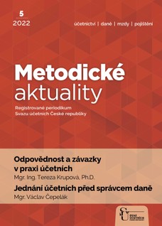 Metodické aktuality Svazu účetních 5/2022