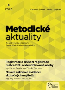 Metodické aktuality Svazu účetních 8/2022
