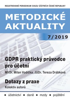 Metodické aktuality Svazu účetních 7/2019