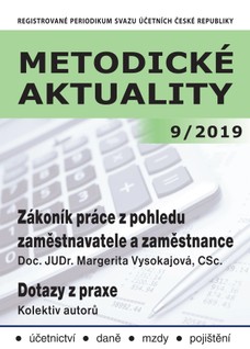 Metodické aktuality Svazu účetních 9/2019