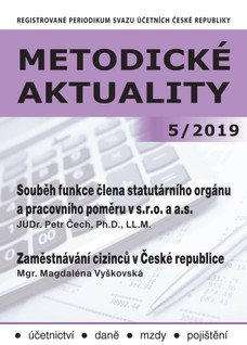 Metodické aktuality Svazu účetních 5/2019