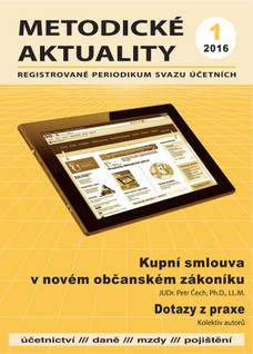 Metodické aktuality Svazu účetních 1/2016