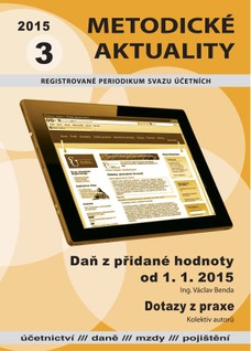 Metodické aktuality Svazu účetních 3/2015