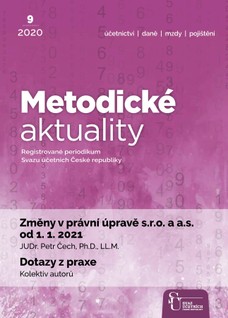 Metodické aktuality Svazu účetních 9/2020