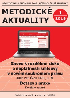 Metodické aktuality Svazu účetních 1/2018