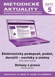 Metodické aktuality Svazu účetních 5/2017