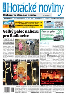 Horácké Noviny Čtvrtek 1.12.2022 č. 048