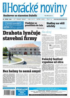 Horácké Noviny Čtvrtek 25.8.2022 č. 034