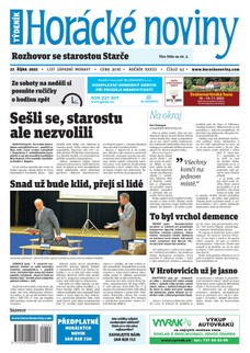 Horácké Noviny Čtvrtek 27.10.2022 č. 043