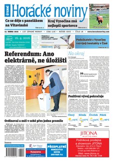 Horácké Noviny Úterý 12.4.2016 č. 028