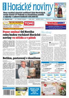 Horácké Noviny Pátek 22.12.2017 č. 097