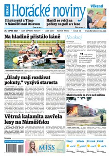 Horácké Noviny Úterý 29.8.2017 č. 065