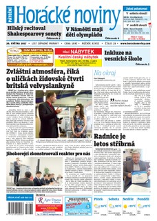 Horácké Noviny Pátek 26.5.2017 č. 039