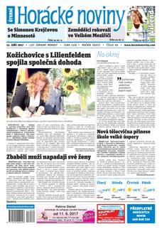 Horácké Noviny Úterý 12.9.2017 č. 069