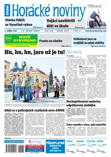 Horácké Noviny Úterý 4.4.2017 č. 027