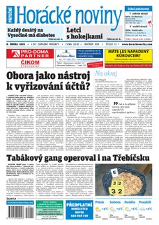 Horácké Noviny Pátek 8.2.2019 č. 011