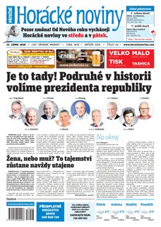 Horácké Noviny Pátek 12.1.2018 č. 003