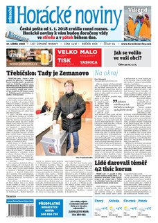 Horácké Noviny Středa 17.1.2018 č. 004