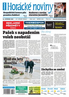 Horácké Noviny Středa 14.11.2018 č. 085