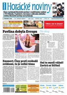 Horácké Noviny Středa 4.7.2018 č. 049