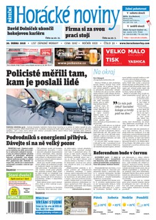 Horácké Noviny Pátek 20.4.2018 č. 030