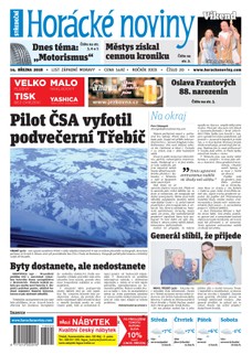 Horácké Noviny Středa 14.3.2018 č. 020