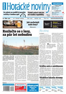 Horácké Noviny Pátek 26.10.2018 č. 080