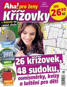 Aha! pro ženy křížovky 8/2025