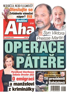 NEDĚLNÍ AHA! - 16.11.2025