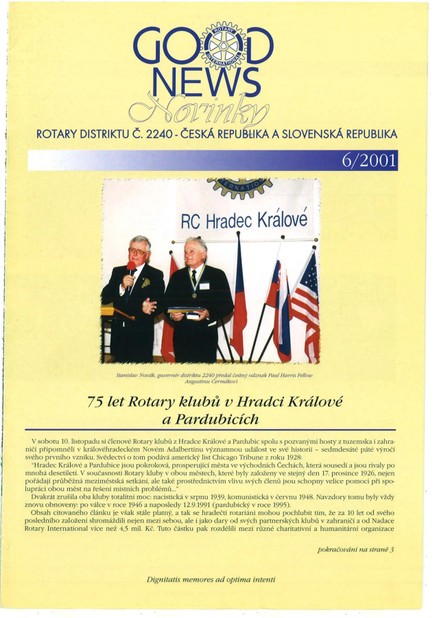 Rotary Good News č. 6 / 2001