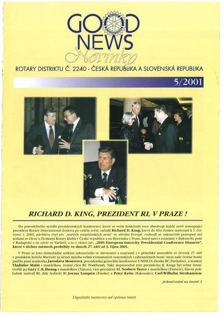 Rotary Good News č. 5 / 2001
