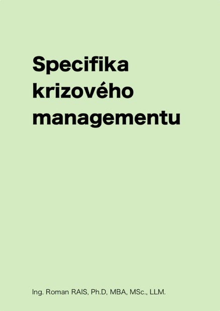 Specifika krizového managementu