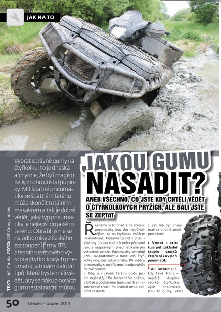 Jakou gumu nasadit?