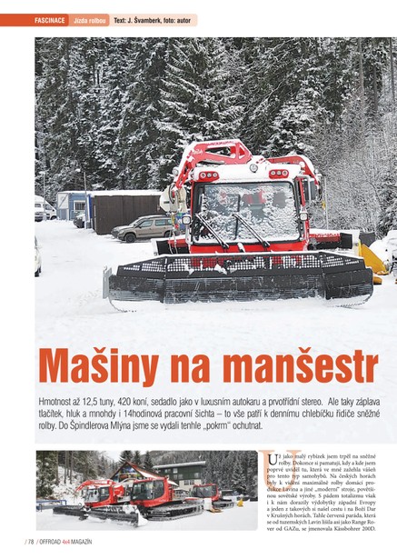 Jízda s Pisten Bully 600