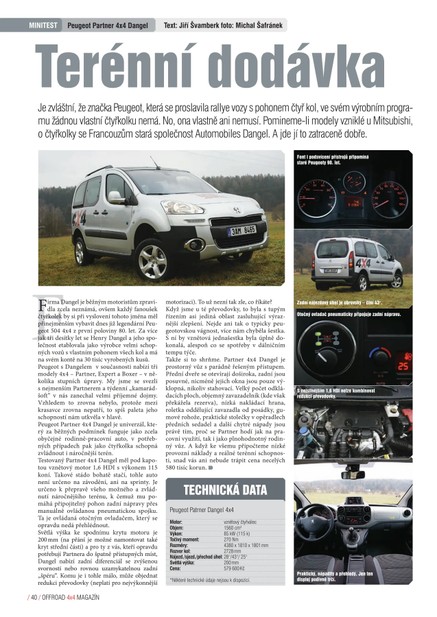 Peugeot Partner 4x4 Dangel