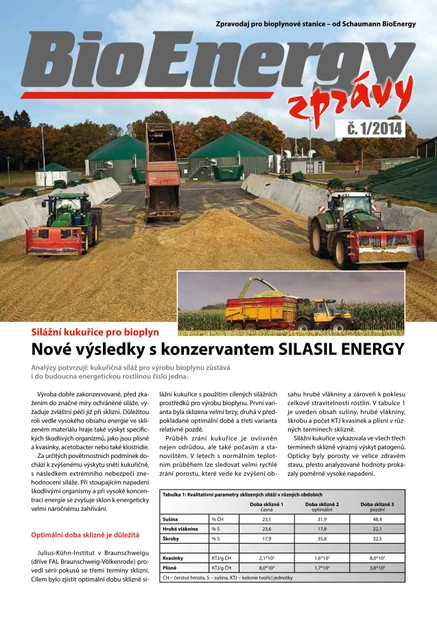 2014 SCHAUMANN BIONENERGY Silasil Energy