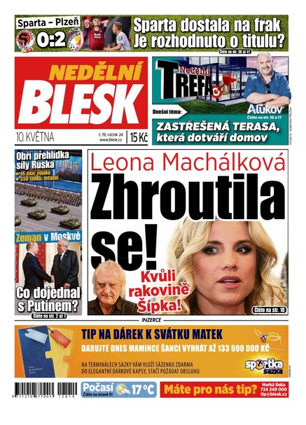 Nedělní Blesk - 10.5.2015