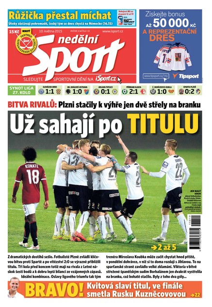 Nedělní Sport - 10.5.2015