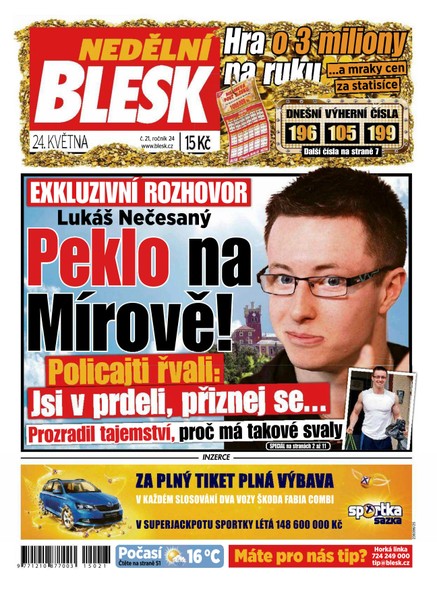 Nedělní Blesk - 24.5.2015